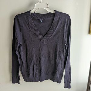 Lands' End pullover sweater - Size M petite - navy